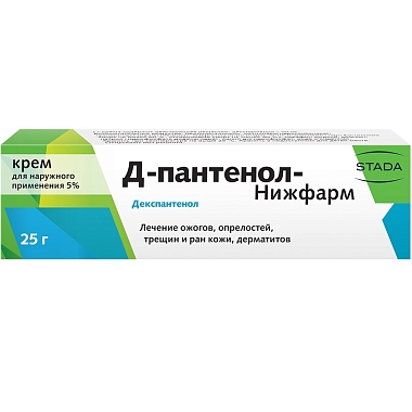 Купить Пантенол Д-Нижфарм 5% 25 г крем для наружного применения
