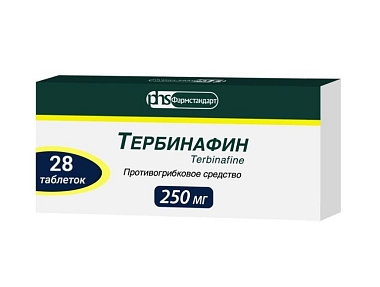 Купить Тербинафин 250 мг 28 шт таблетки