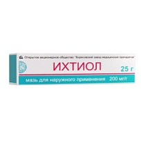 Купить: Ихтиоловая мазь 20 % 25 г мазь для наружного применения