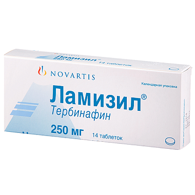 Купить Ламизил 250 мг 14 шт таблетки