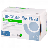 Купить: Глюкозамин Максимум Адванс 1500 10 г 14 шт порошок для приготовления раствора для приема внутрь саше