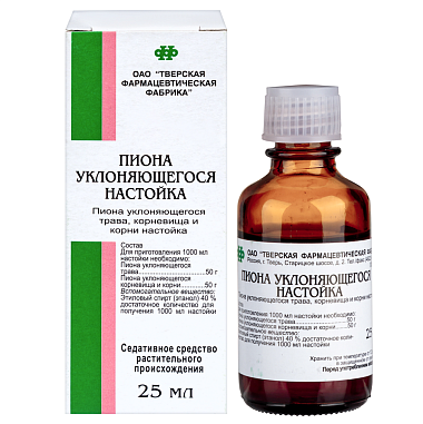 Купить Пиона Уклоняющегося 25 мл настойка