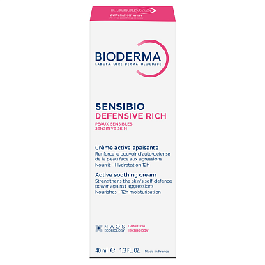 Купить Bioderma Sensibio Defensive 40 мл крем насыщенный для чувствительной кожи