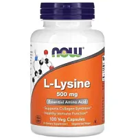 Купить: Now Foods L-лизин 833 мг 100 шт капсулы