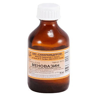 Купить Меновазин 40 мл раствор для наружного применения спиртовой