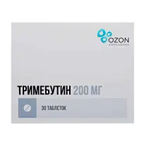 Купить: Тримебутин 200 мг 30 шт таблетки