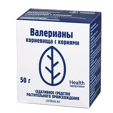 Купить Валериана корневища с корнями 50 г пачка