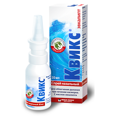 Купить Квикс Эвкалипт 30 мл 1 шт спрей назальный