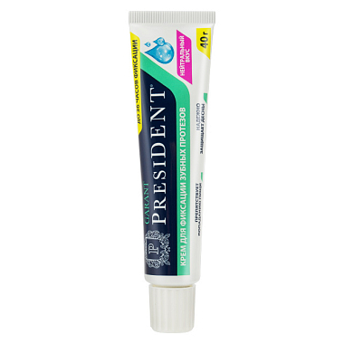 Купить PresiDent Garant 40 г крем для зубных протезов нейтральный вкус