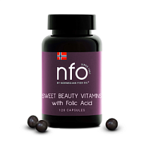 Купить: NFO Sweet Beauty 120 шт капсулы витамины с фолиевой кислотой