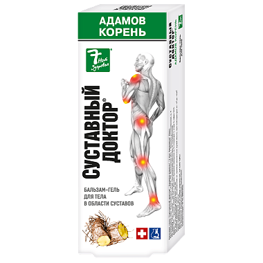 Купить 7 Нот Здоровья Суставный Доктор Адамов корень 75 мл бальзам-гель для тела в области суставов