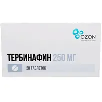 Купить: Тербинафин 250 мг 28 шт таблетки
