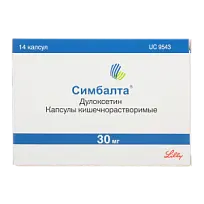 Купить: Симбалта 30 мг 14 шт капсулы кишечнорастворимые