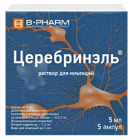 Купить: Церебринэль 5 мл 5 шт раствор для инъекций