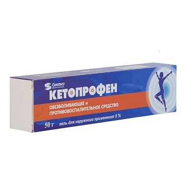 Купить Кетопрофен 5 % 50 г гель для наружного применения