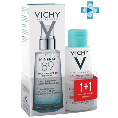 Купить Vichy Mineral 89 гель-сыворотка д/лица 75мл + мицеллярн лосьон д/чувств кожи 100мл