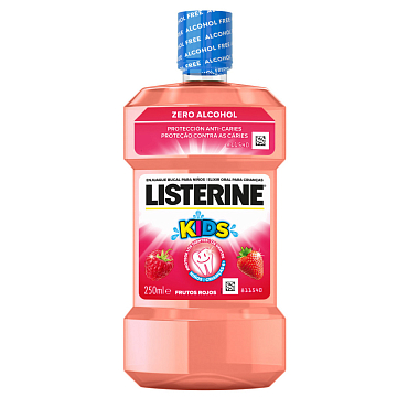 Купить Listerine Детский 250 мл ополаскиватель для полости рта для детей Smart Rinse ягодная свежесть