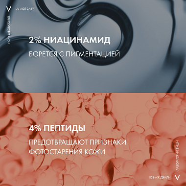 Купить Vichy Capital Soleil UV-Age Daily SPF50+ 40 мл флюид для лица солнцезащитный против признаков фотостарения