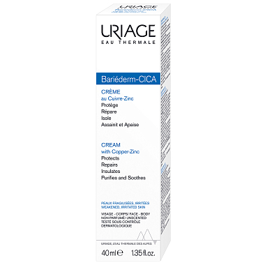Купить Uriage Bariederm-CICA 40 мл крем с Cu-Zn восстанавливающий