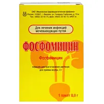 Купить: Фосфомицин 3 г 1 шт порошок для приготовления раствора для приема внутрь