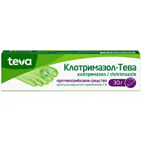 Купить: Клотримазол-Тева 1% 30 г крем для наружного применения