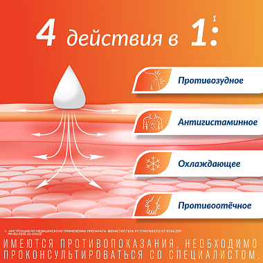 Купить Фенистил 0,1 % 100 г гель