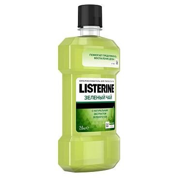 Купить Listerine 250 мл ополаскиватель для полости рта зеленый чай