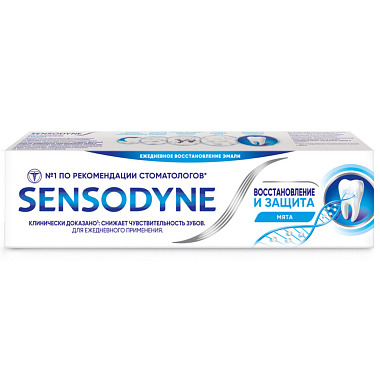 Купить Sensodyne 75 мл паста зубная восстановление и защита