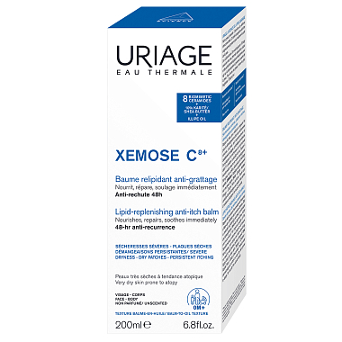 Купить Uriage Xemose С8+ 200 мл бальзам успокаивающий липидовосстанавливающий с церамидами туба