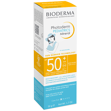 Купить Photoderm Pediatrics Mineral 50 мл крем солнцезащитный детский для лица и тела SPF50+