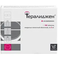 Купить: Тералиджен 5 мг 100 шт таблетки покрытые пленочной оболочкой