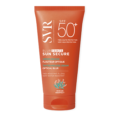 Купить SVR Sun Secure SPF 50+  50 мл крем-мусс с эффектом фотошопа тон светлый