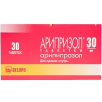 Купить: Арипризол 30 мг 30 шт таблетки
