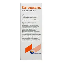 Купить: Катеджель с лидокаином 12,5 г гель для местного применения шприц