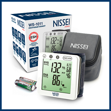 Купить Nissei WS-1011 тонометр автоматический на запястье