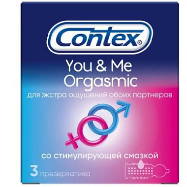 Купить Contex You&Me Orgasmic 3 шт презервативы