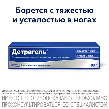 Купить Детрагель 80 г гель для наружного применения