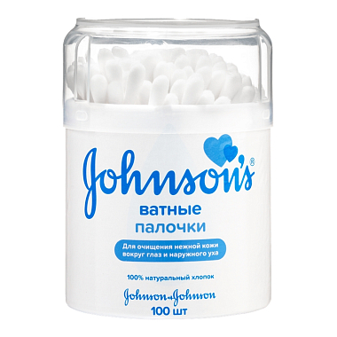 Купить Johnson's Baby 100 шт ватные палочки