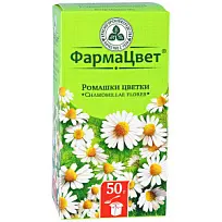 Купить: Ромашка Аптечная цветки 50 г пачка
