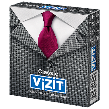 Купить Vizit Classic 3 шт презервативы классические
