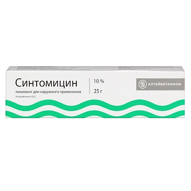 Купить Синтомицин 10% 25 г линимент