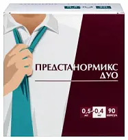 Купить: Предстанормикс дуо 0,5 мг + 0,4 мг 90 шт капсулы с модифицированным высвобождением