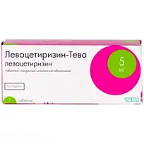 Купить: Левоцетиризин-Тева 5 мг 7 шт таблетки покрытые пленочной оболочкой