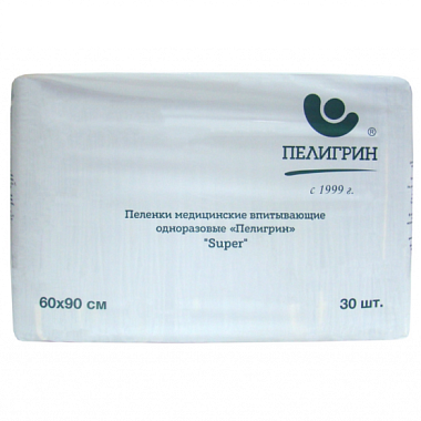 Купить Пелигрин 60 x 90 см 30 шт пеленки для взрослых супер