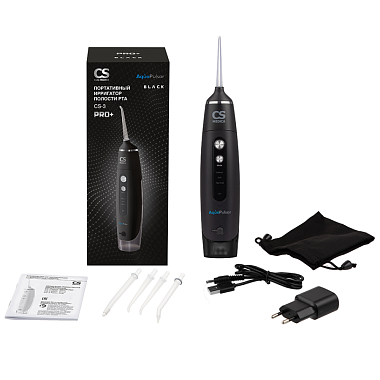 Купить CS Medica Aquapulsar CS-3 PRO+ ирригатор полости рта портативный черный