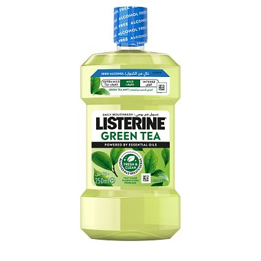 Купить Listerine 250 мл ополаскиватель для полости рта зеленый чай