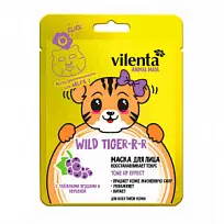 Купить: Vilenta Animal Mask тканевая маска для лица восстанавливает тонус с таежными ягодами и вербеной WILD TIGER
