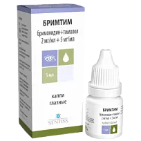 Купить: Бримтим 5 мл капли глазные флакон-капельница