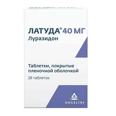 Купить Латуда 40 мг 28 шт таблетки покрытые пленочной оболочкой