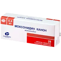 Купить: Моксонидин Канон 400 мкг 28 шт таблетки покрытые пленочной оболочкой
